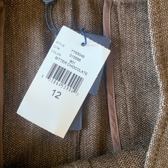 Magaschoni Brown Button A Line Skirt NWT - Picture 4 of 9